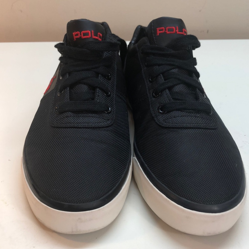 Polo by Ralph Lauren Navy Sneakers Red Pony